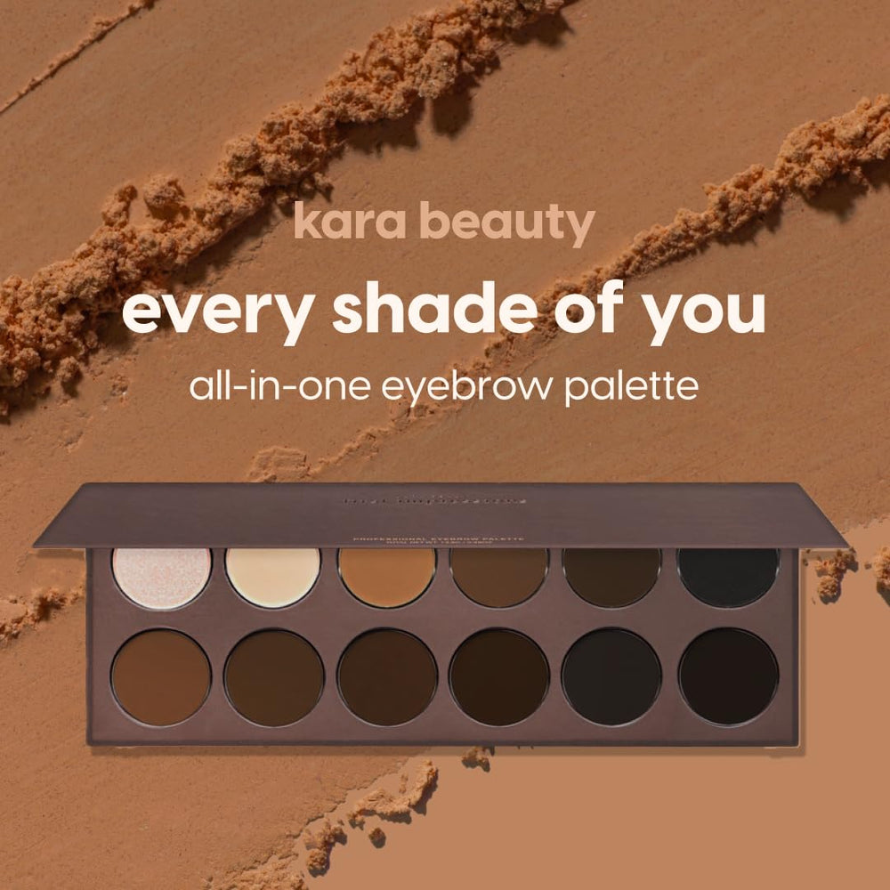 Kara Beauty Eyebrow Kit pomade-wax base provides long-lasting structure for brushed or sculpted brows
