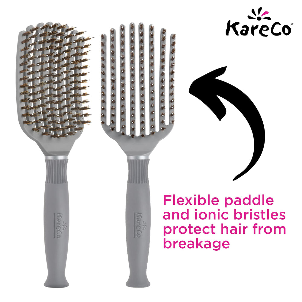 KareCo Tangle Buster all hair types use highlighting versatility.