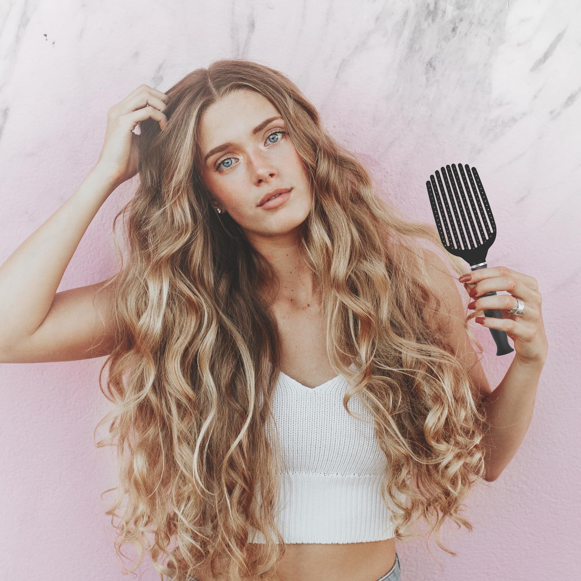 KareCo Tangle Buster Brush kid and pet-friendly design for family grooming.