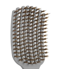KareCo Tangle Buster glide-bristles closeup for snag-free detangling.