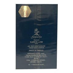 Karen Low Pure Blue packaging box shows pristine presentation.