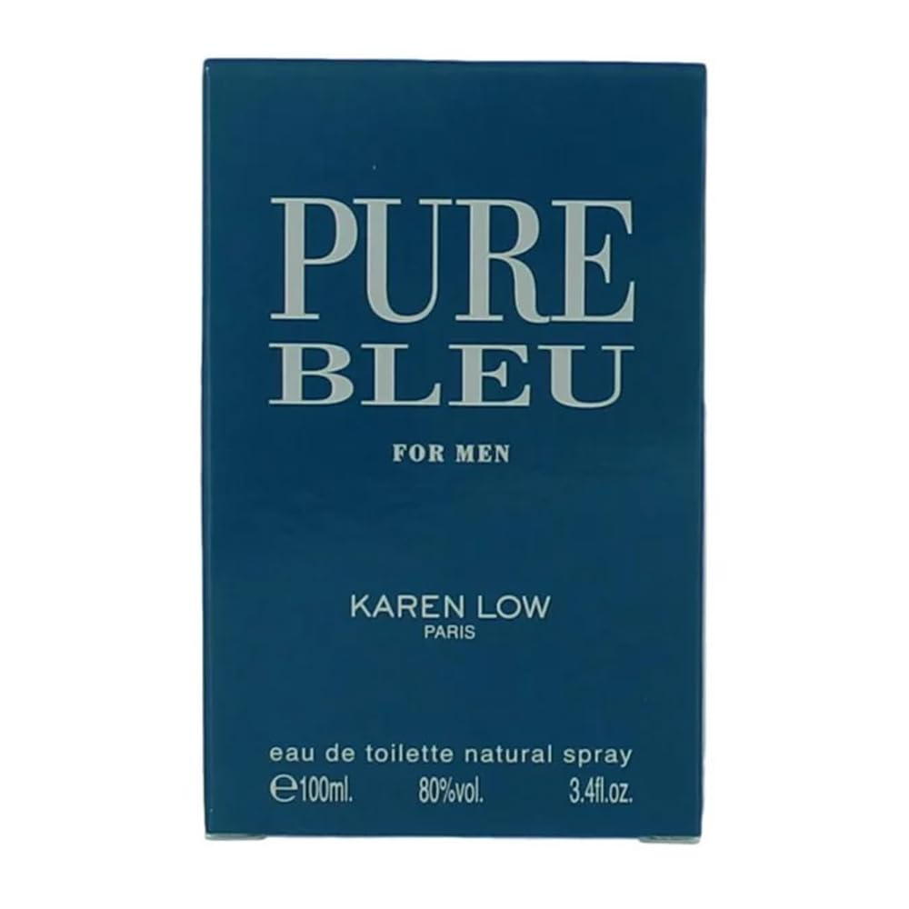 Karen Low Pure Blue spray-application on wrist for quick refresh.