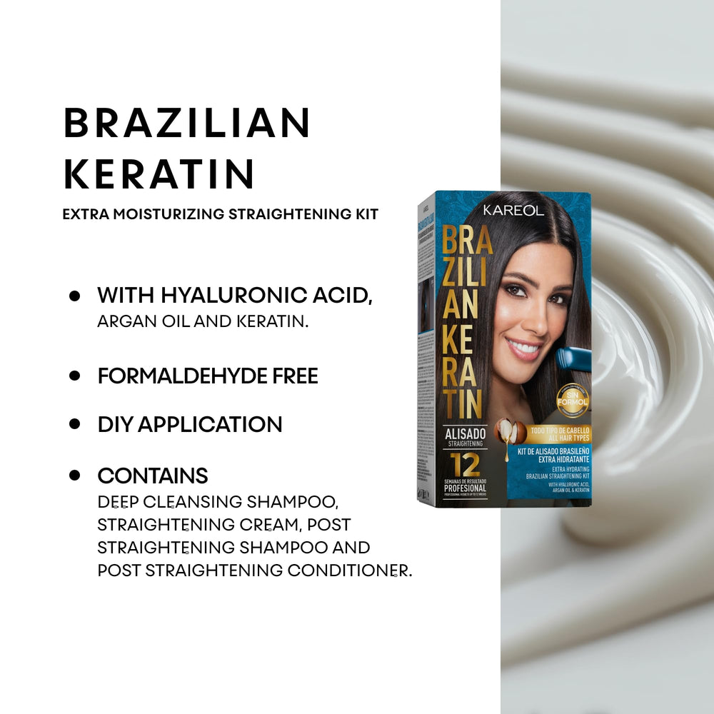 Kareol Keratin Kit application step 2 demonstrates even distribution for frizz control