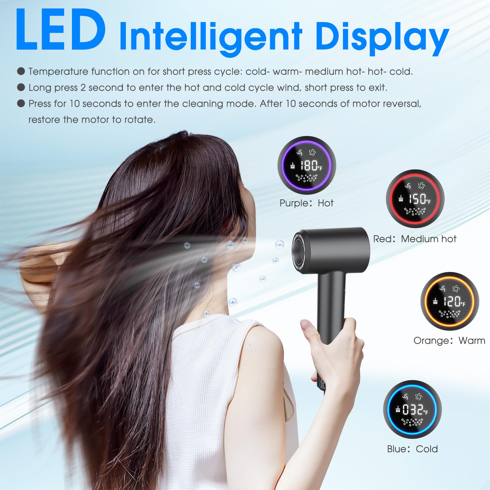 KARFUN Plasma technology icon highlights ionic benefits for smooth hair.