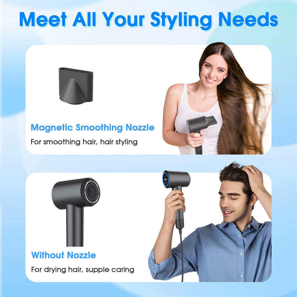 KARFUN Plasma Hair Dryer compact, lightweight design ideal for travel.
