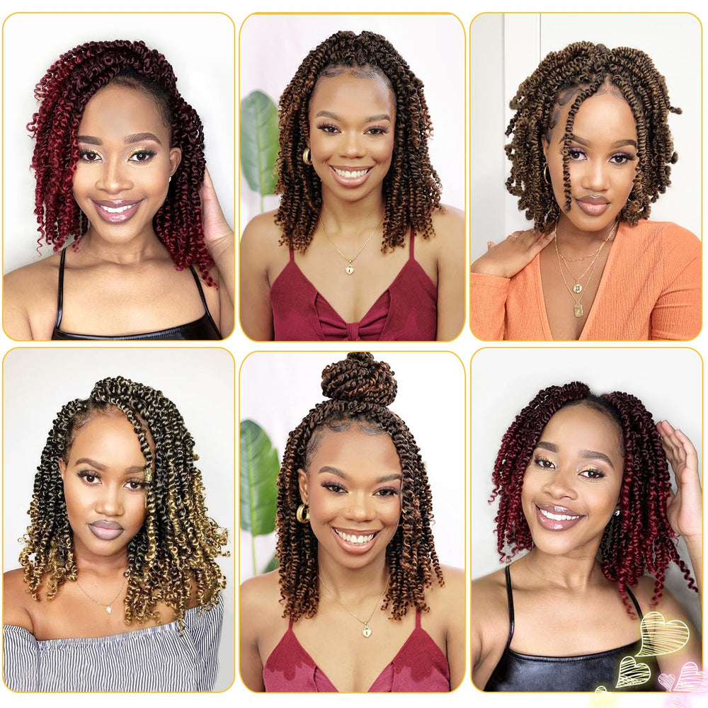 Karida Passion Twist 10 inch gray-in-box highlights included crochet needle and rings.