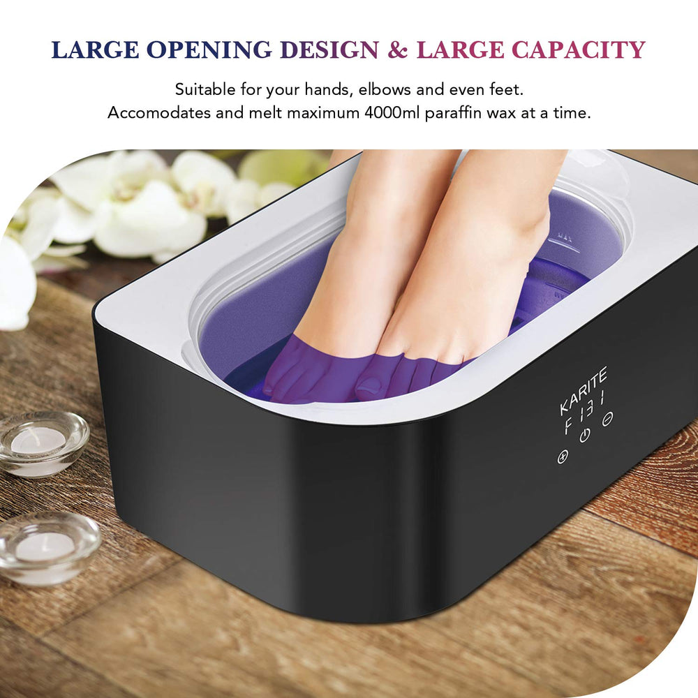Karite paraffin bath session at home with calming lavender aroma