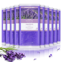 Karite paraffin refill 10-pack front view for at-home spa sessions