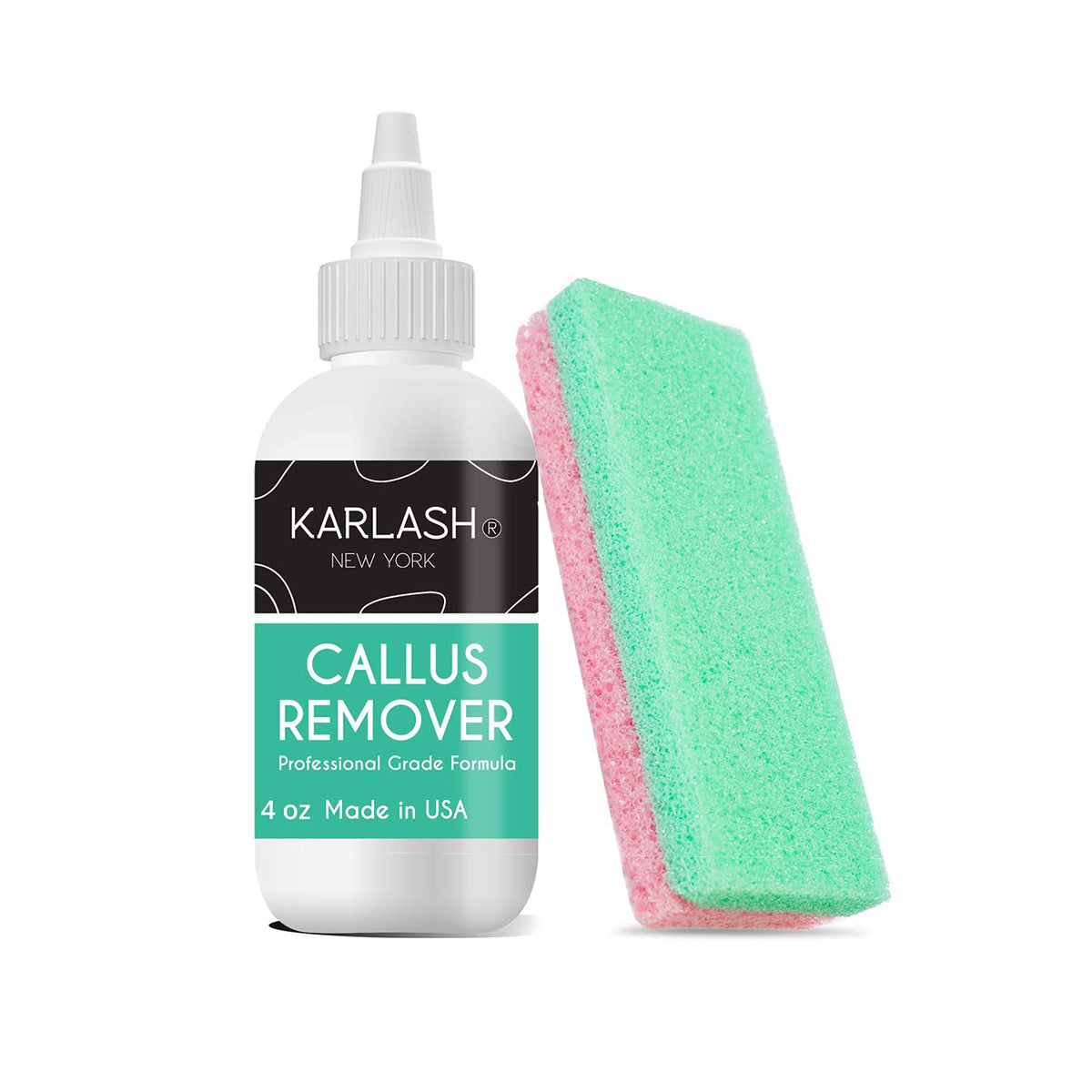 Karlash Callos Remover: botella dispensador para aplicación rápida en casa