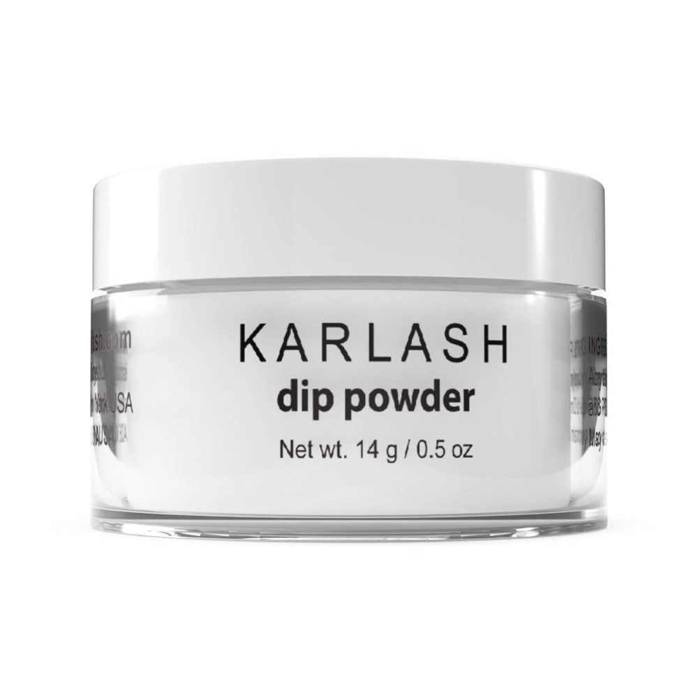Karlash Dip System Crystal Clear jar showing odor-free, breathable nail enhancements