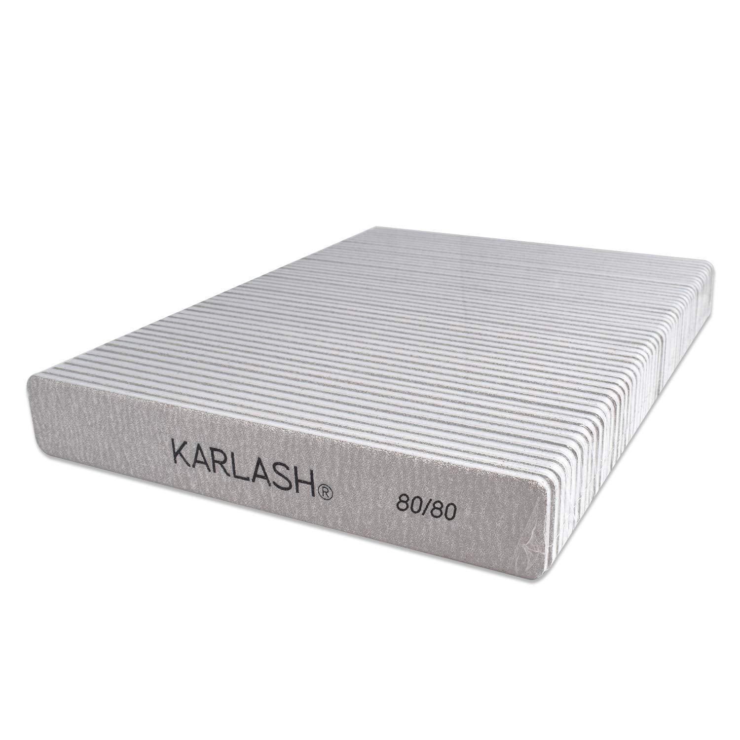 Karlash double-sided jumbo zebra emery board nail file for smooth shaping during manicure sessions
