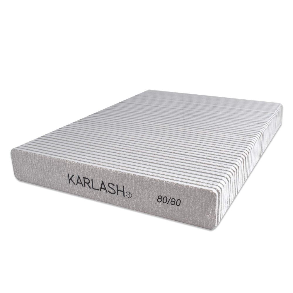 Karlash double-sided jumbo zebra emery board nail file for smooth shaping during manicure sessions