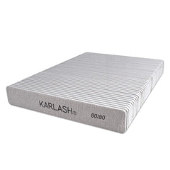 Karlash double-sided jumbo zebra emery board nail file for smooth shaping during manicure sessions