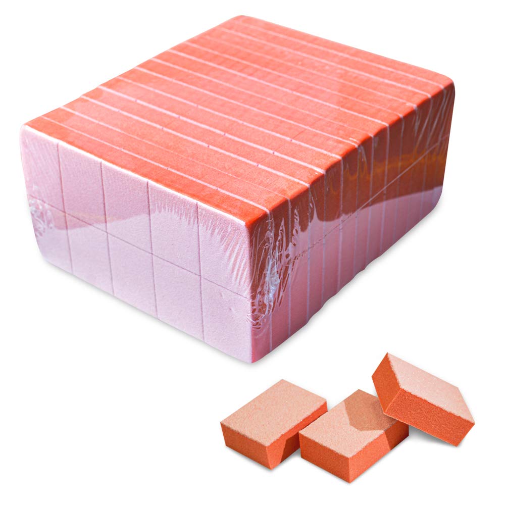 Karlash Nail Mini Orange Buffer Block with 80/100 grit for smooth nail prep
