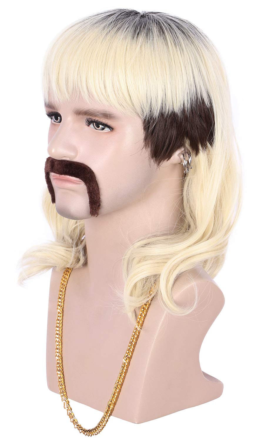 Karlery gold necklace accessory adds authentic 70s flair to your look