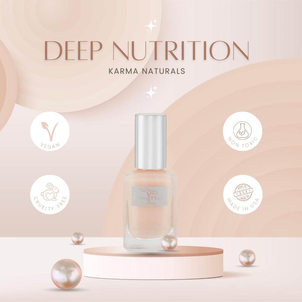 Karma Organic Deep Nutrition nail shine gloss captures a mega gloss finish.