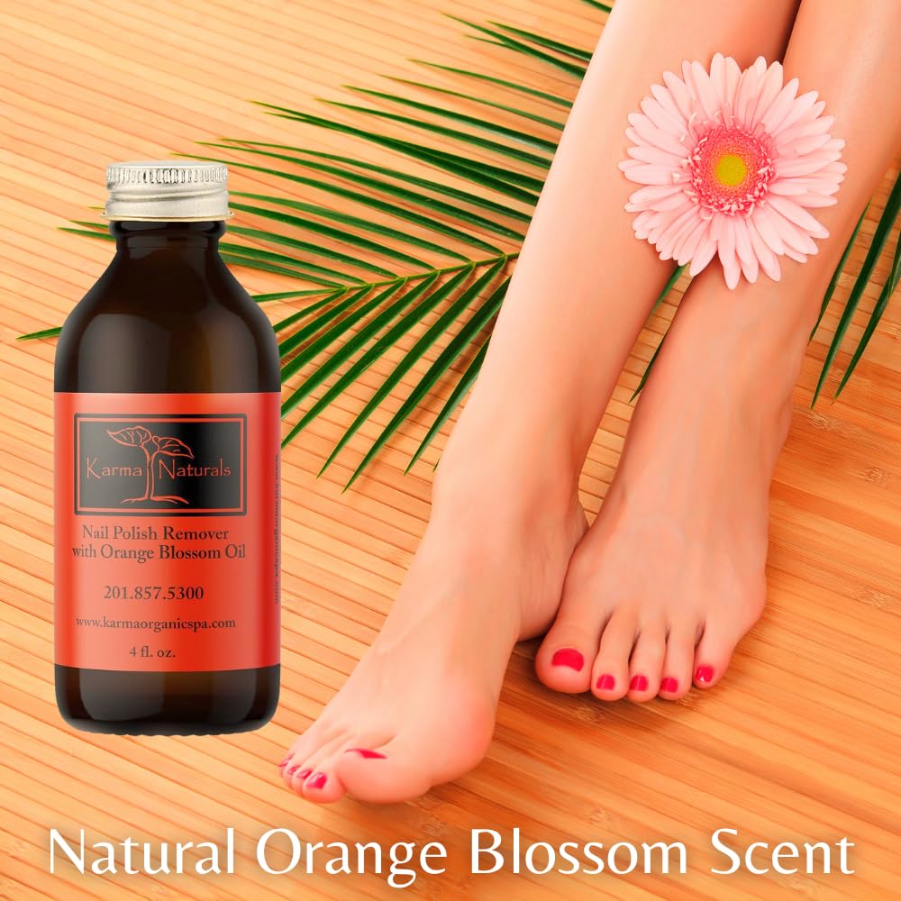 Karma Organic Nail Polish Remover cap closeup showing a non-toxic nail care option