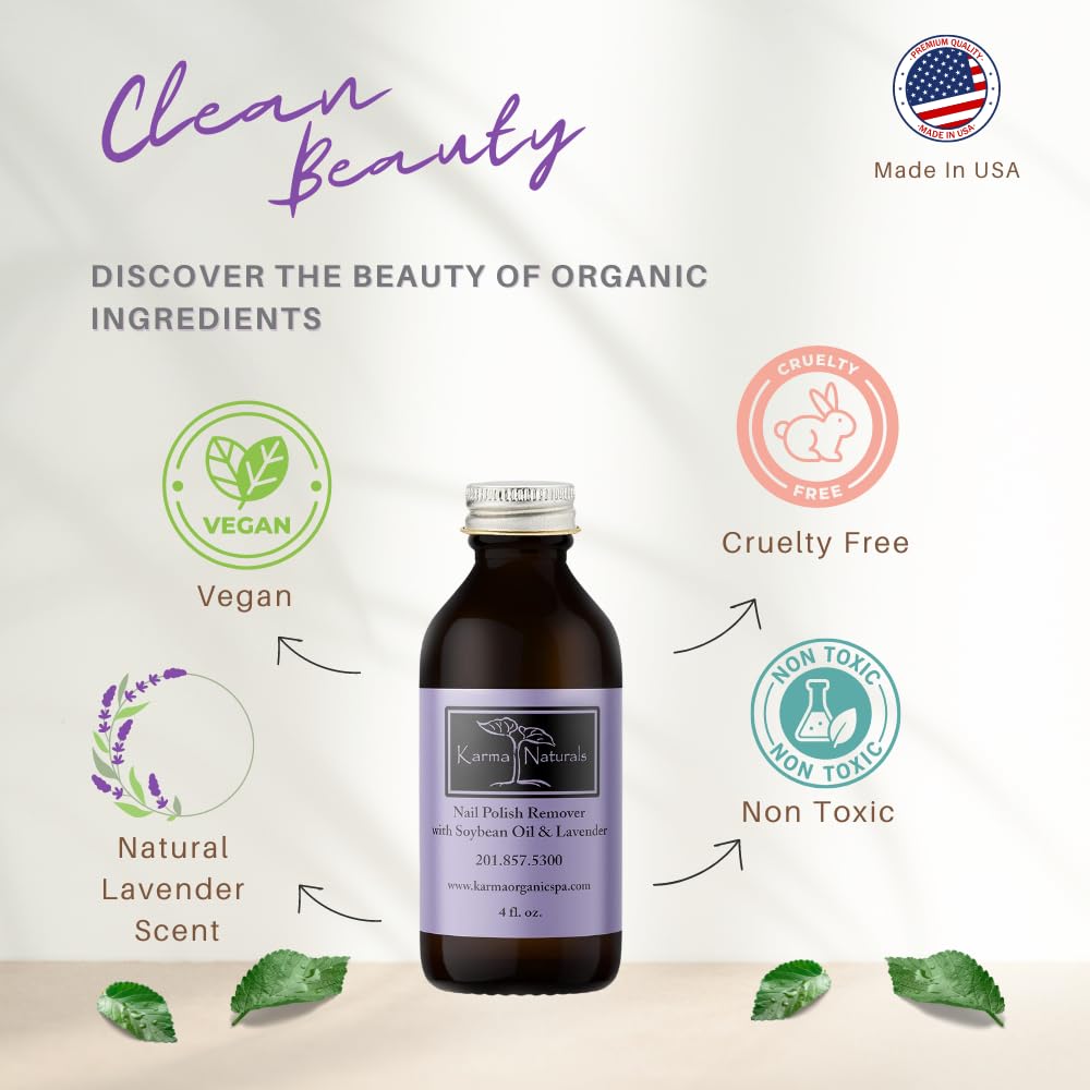 Karma Organic Nail Polish Remover nails-after-use showcases healthy, moisturized-looking fingertips.