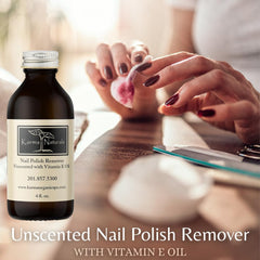 Karma Organic Nail Polish Remover Unscented cap close-up for easy grip and application.
