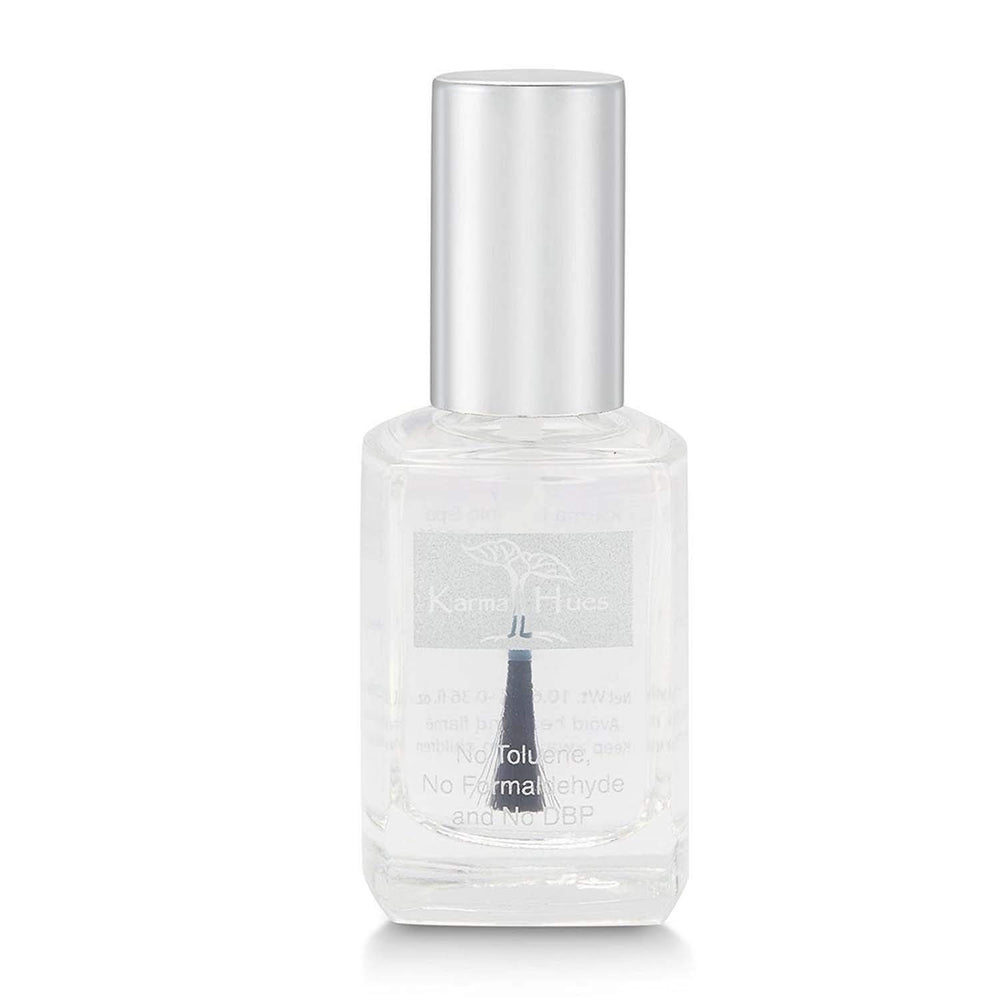 Karma Organic Triple 5 Base Coat bottle front for clean, protective base.