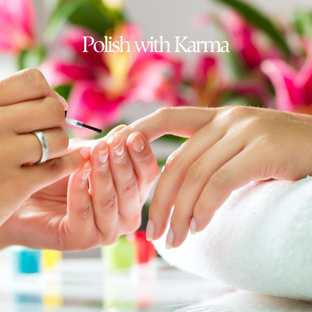 Karma Organic Triple 5 Base Coat vegan cruelty-free badge.