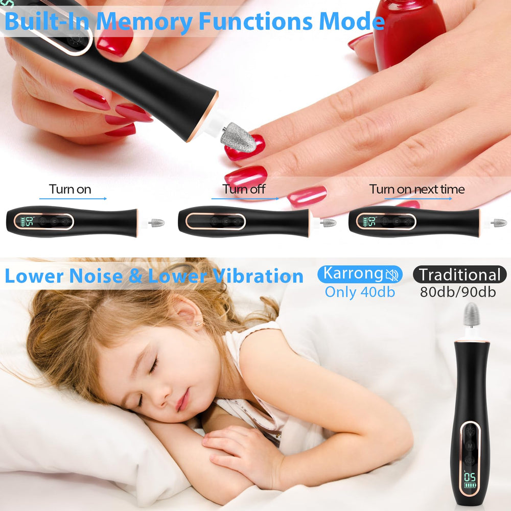 Karrong 10 speeds visual dial demonstrates versatile nail shaping options
