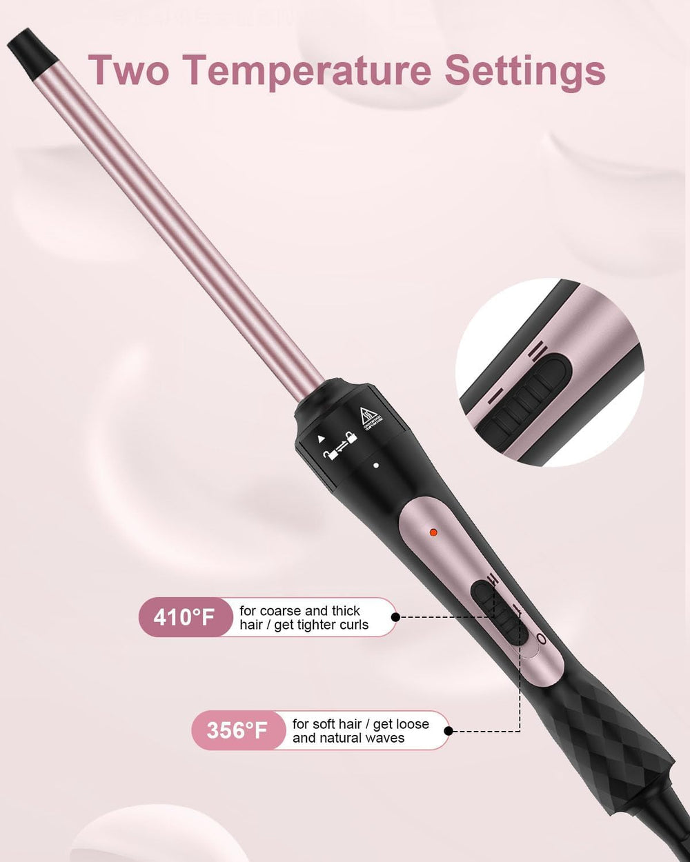 Karrong anti-scald top and 360 degree cable reduce accidental burns.