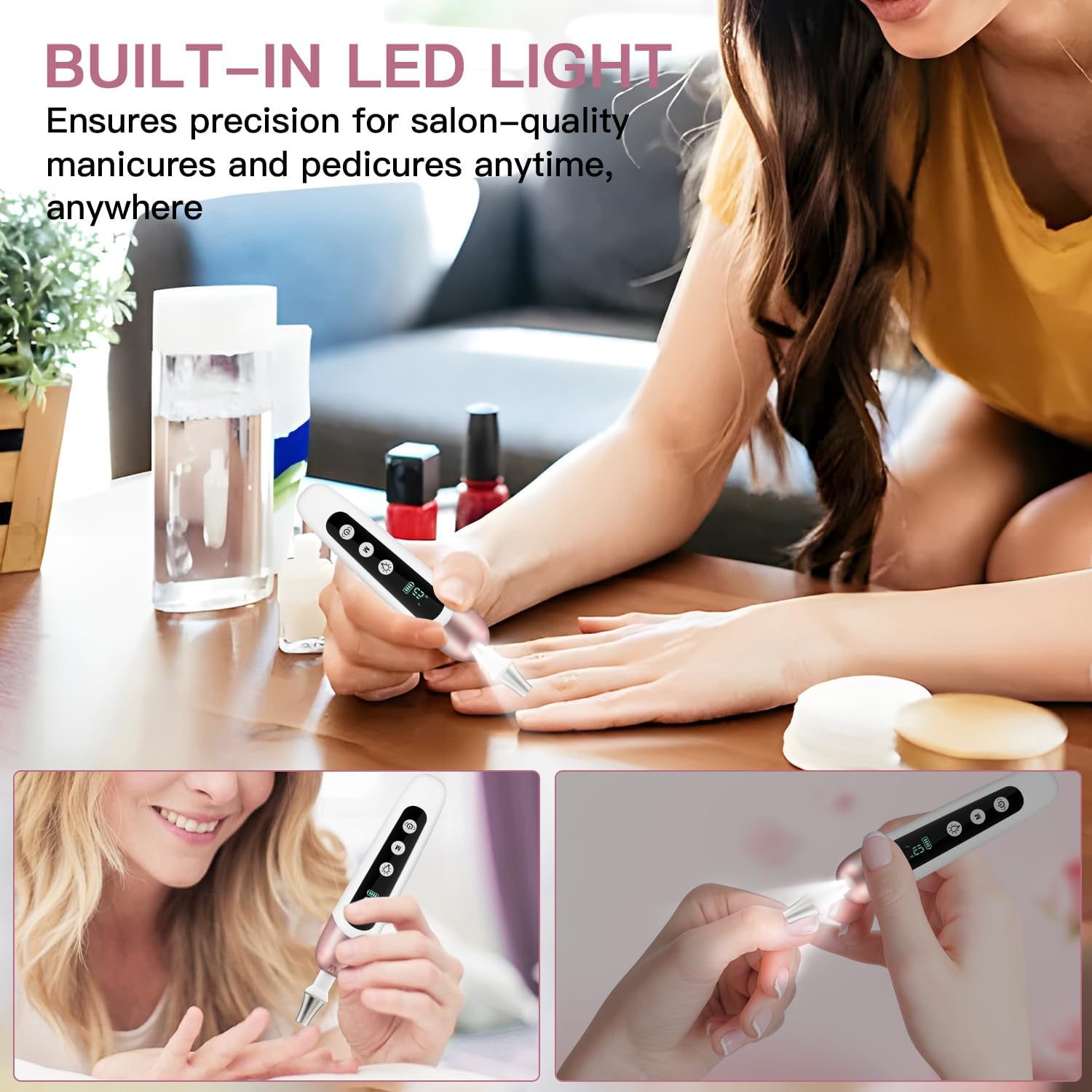 Karrong built-in LED lighting aids precise nail grinding