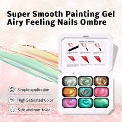 Karroy chrome-nail-powder-overlay highlights reflective finish for glam nails
