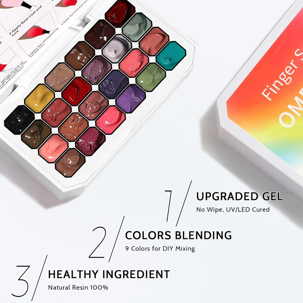 Karroy solid gel colors palette close-up highlighting rich pigmentation and control.