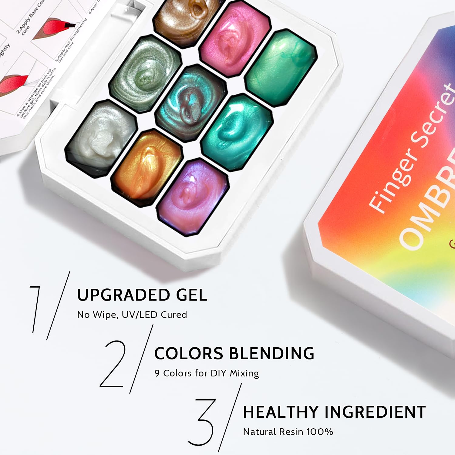 Karroy vibrant-pigmented-gel-colors rich hues for bold gradient looks