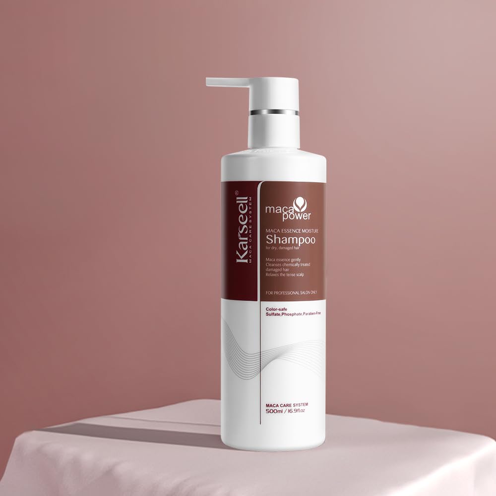 Karseell Argan Oil Shampoo foam close-up shows creamy lather for gentle cleansing.