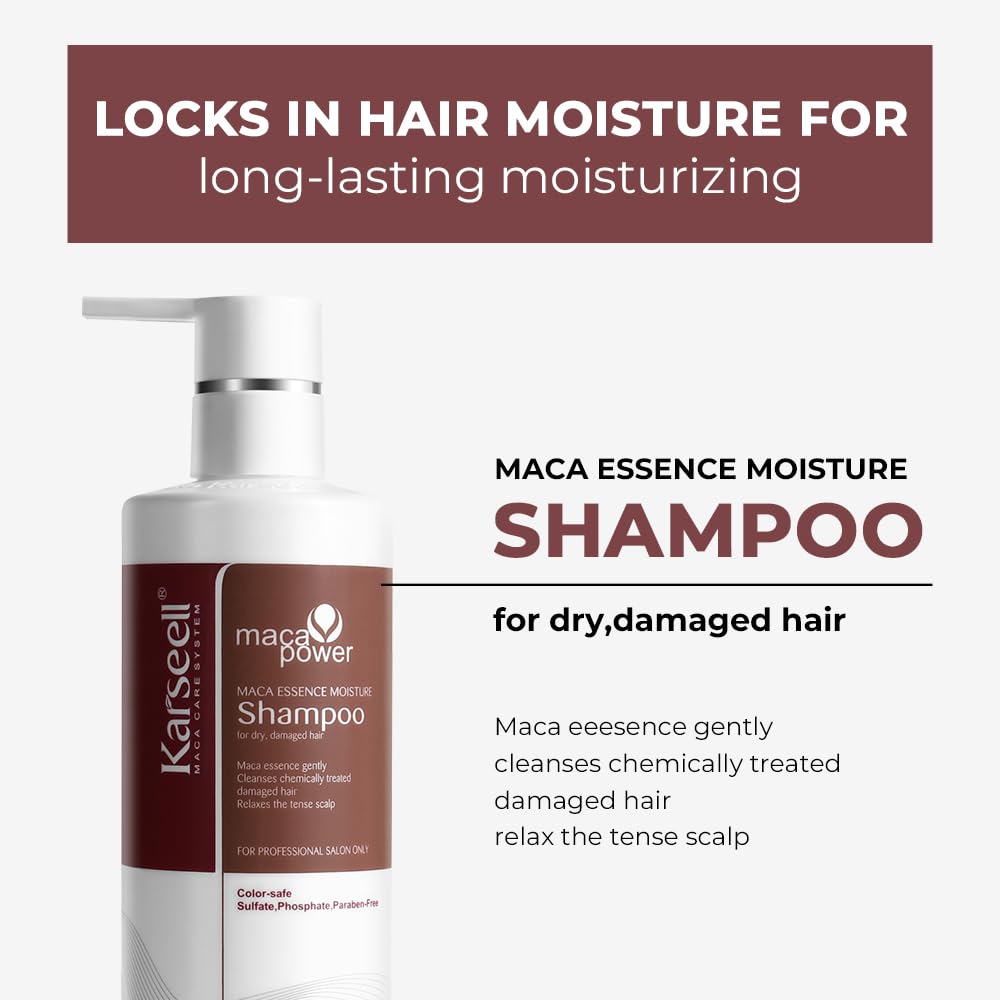 Karseell Argan Oil Shampoo pump dispense demonstrates easy application.