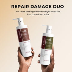 Karseell collagen conditioner dispenser showing deep repair and shine