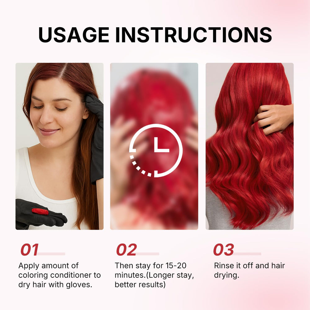 Karseell color lock effect on red tresses highlighting vibrant longevity