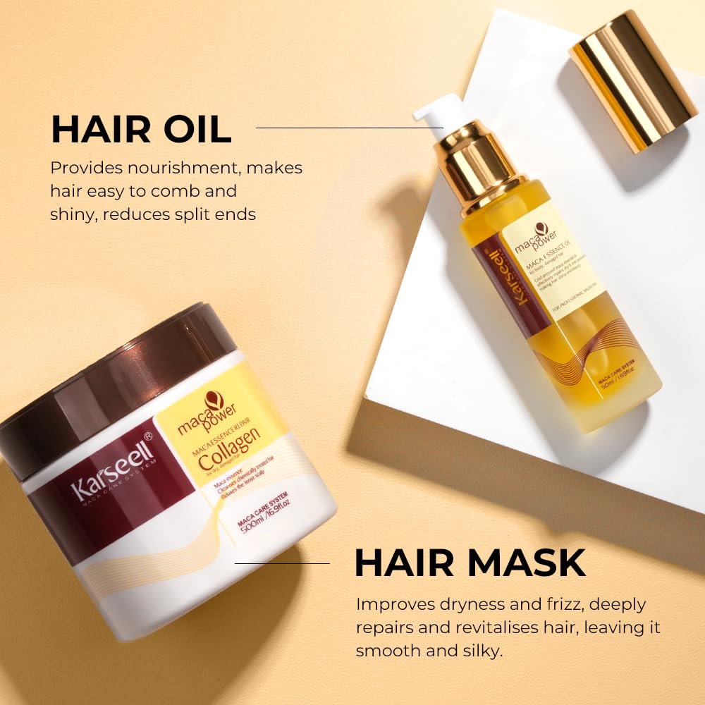 Karseell hair conditioning finish highlighting soft, shiny strands