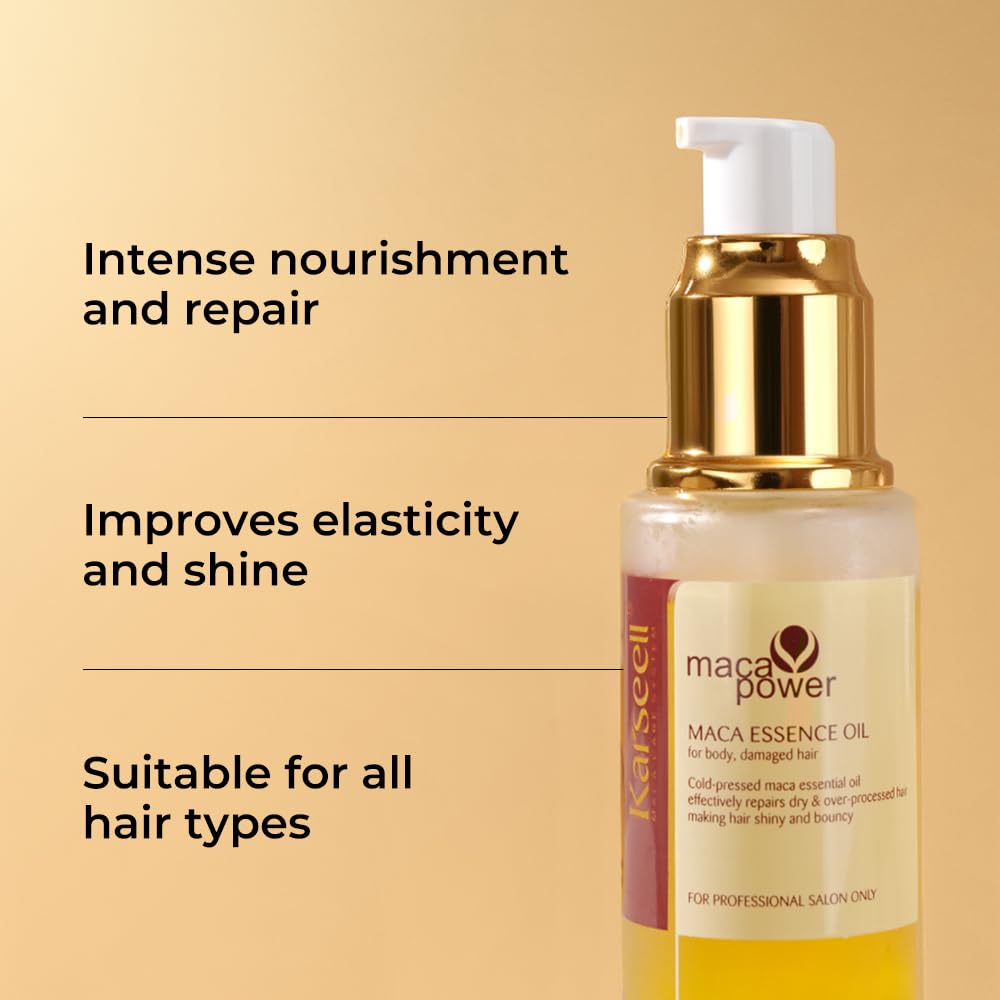 Karseell hair treatment application scene demonstrating smooth, manageable results