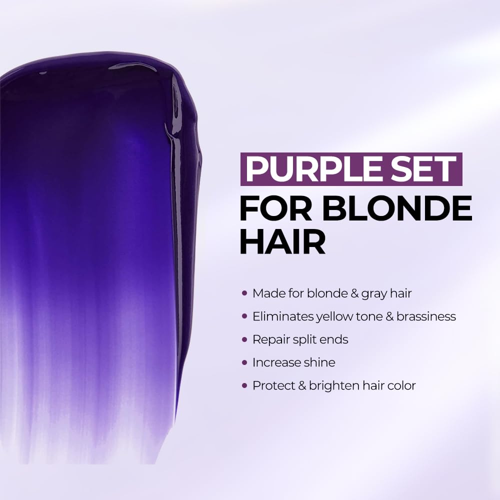 Karseell Maca Power Purple Hair Mask application shows even coverage and smooth texture.