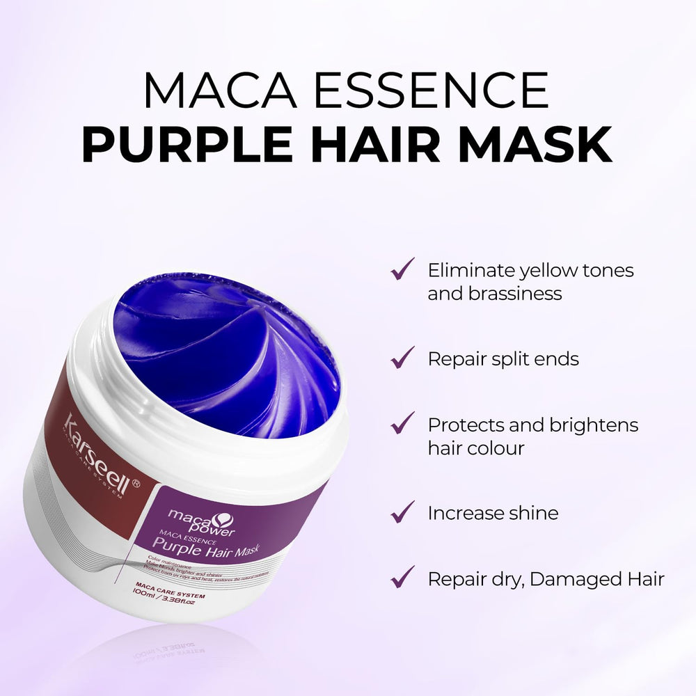 Karseell Purple Hair Mask violet pigments close-up brighten cool tones