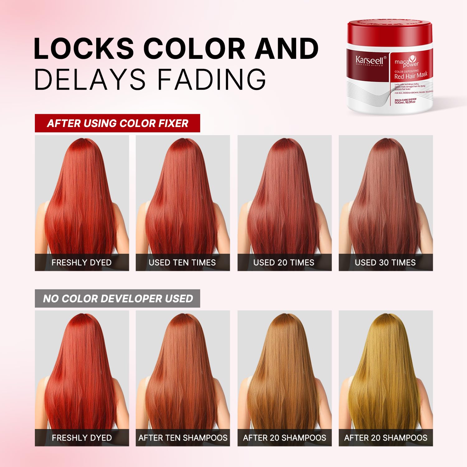 Karseell soft shiny hair after use showing silky-smooth finish