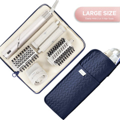 KarSyon blue travel bag with hook for compact styling setup