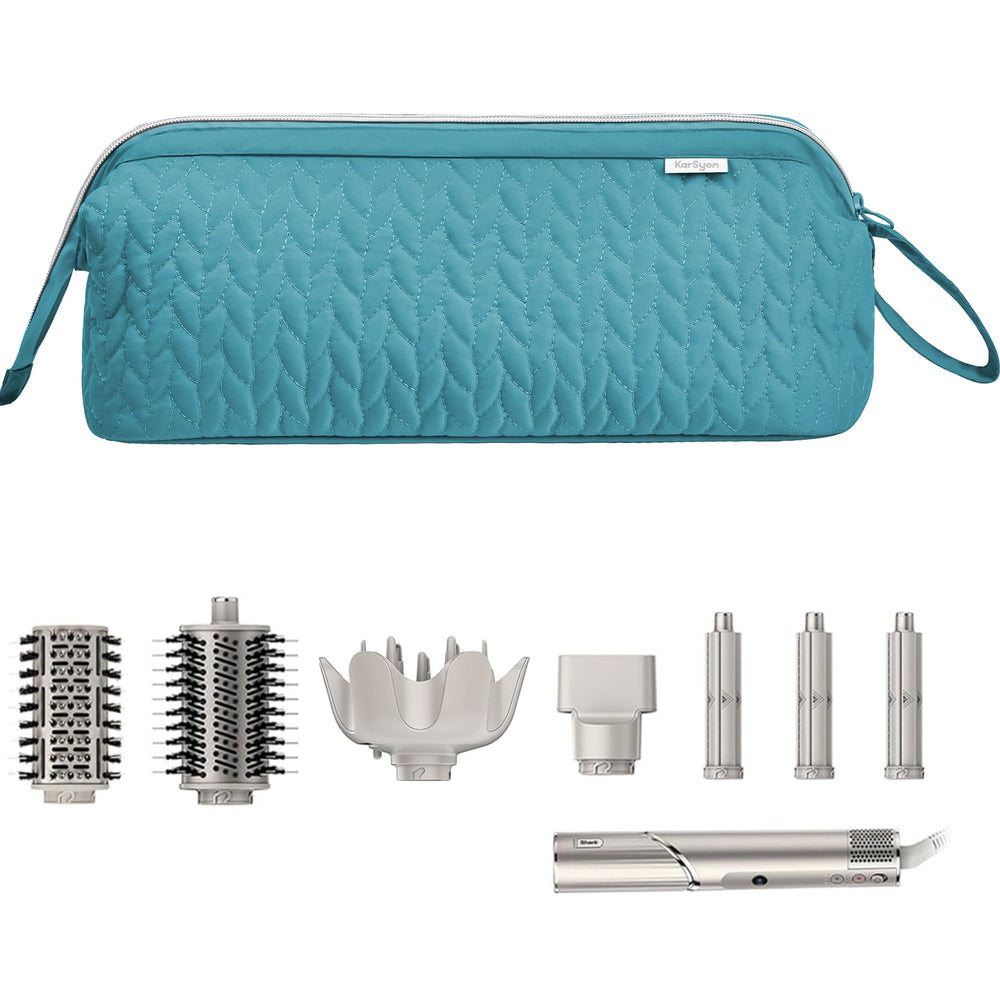 KarSyon Shark Flex Style Case teal exterior for organized travel and protection