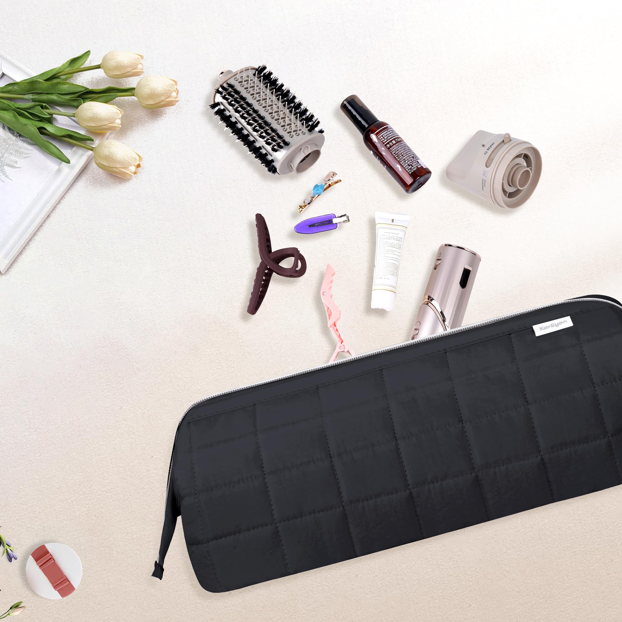 KarSyon wide doctor-bag opening – quick access to styling essentials.