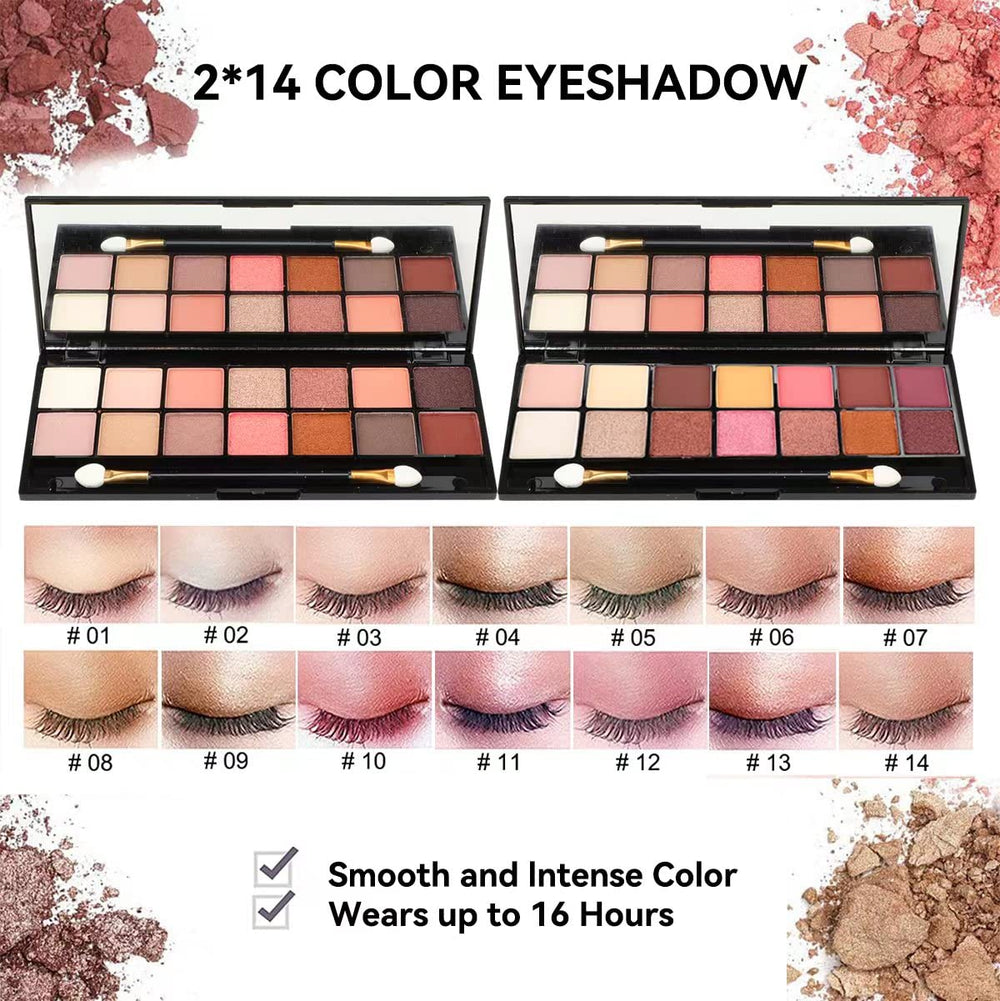 KARUIZI eyeshadow shades close-up showing rich pigments for blending.