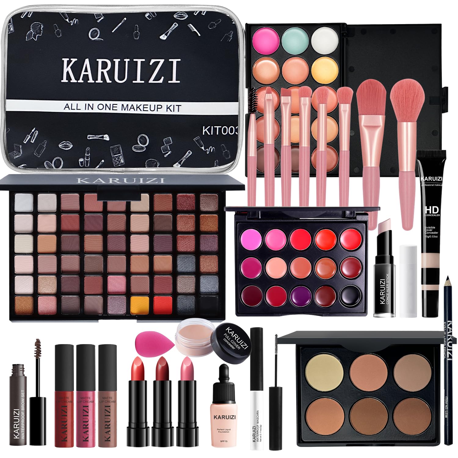 KARUIZI travel bag included for on-the-go touch-ups.