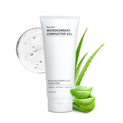 KARUNO conductive gel bottle 10oz promotes smooth glide during microcurrent sessions.