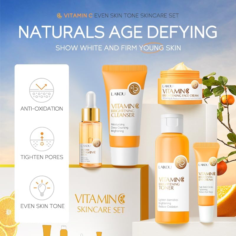 KASADA Vitamin C Set Gift Box presents a complete skincare routine