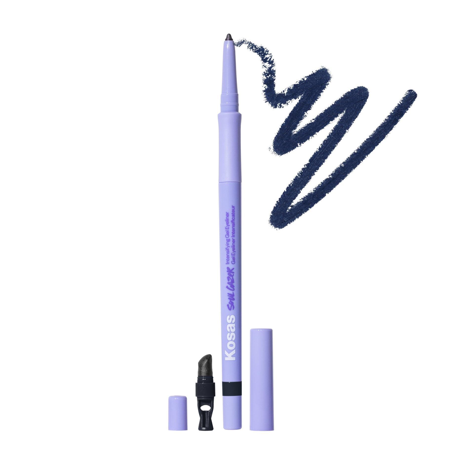 Kosas Soulgazer Enigma retractable tip for precise, mess-free lines and long-wear color