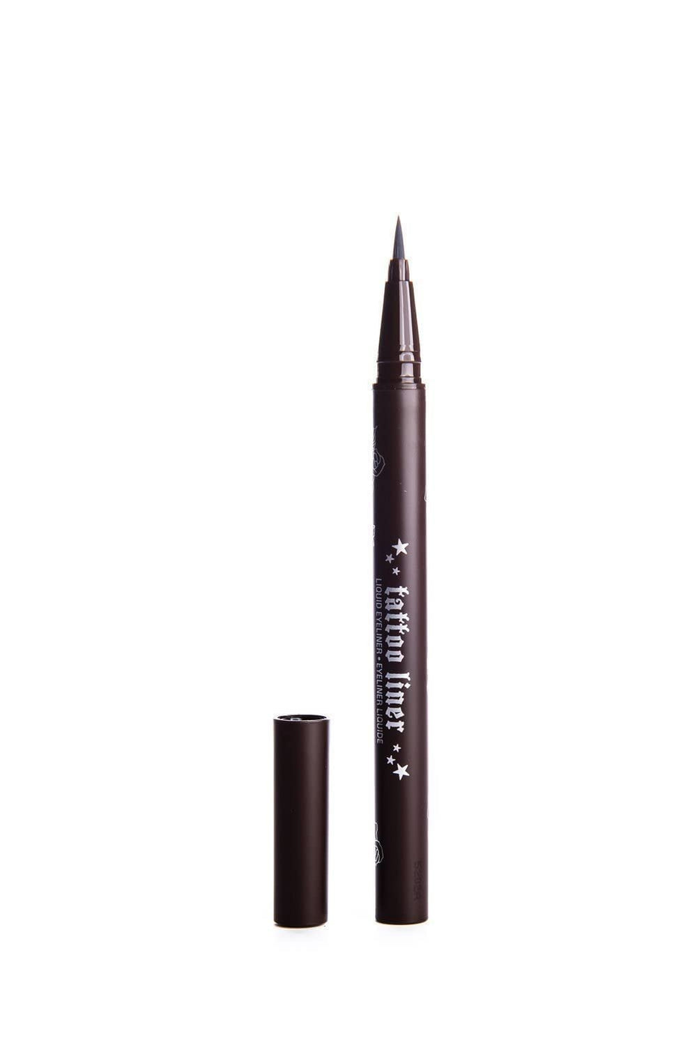 Kat Von D Tattoo Liner Mad Max Brown application stroke demonstrating smooth draw.