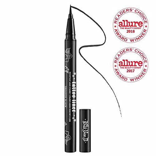 Kat Von D Tattoo Liner Trooper Black precision tip close-up for easy, smooth application.
